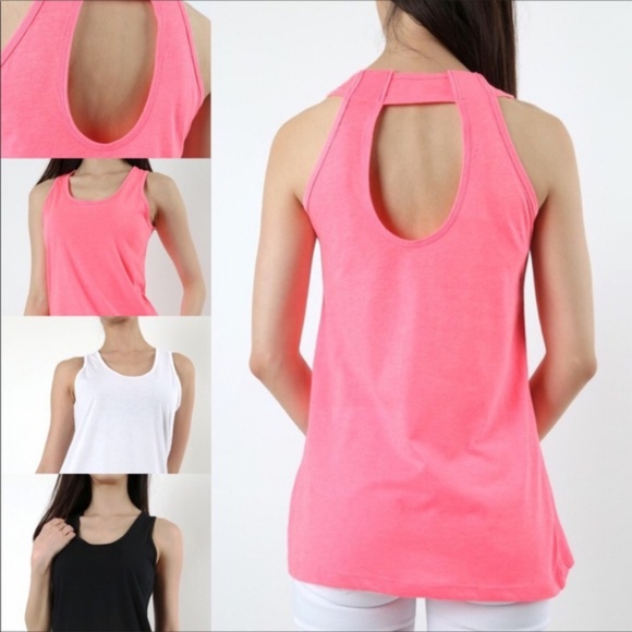 Zenana Outfitters Tops - Zenana Outfitters White U Back Tank - L